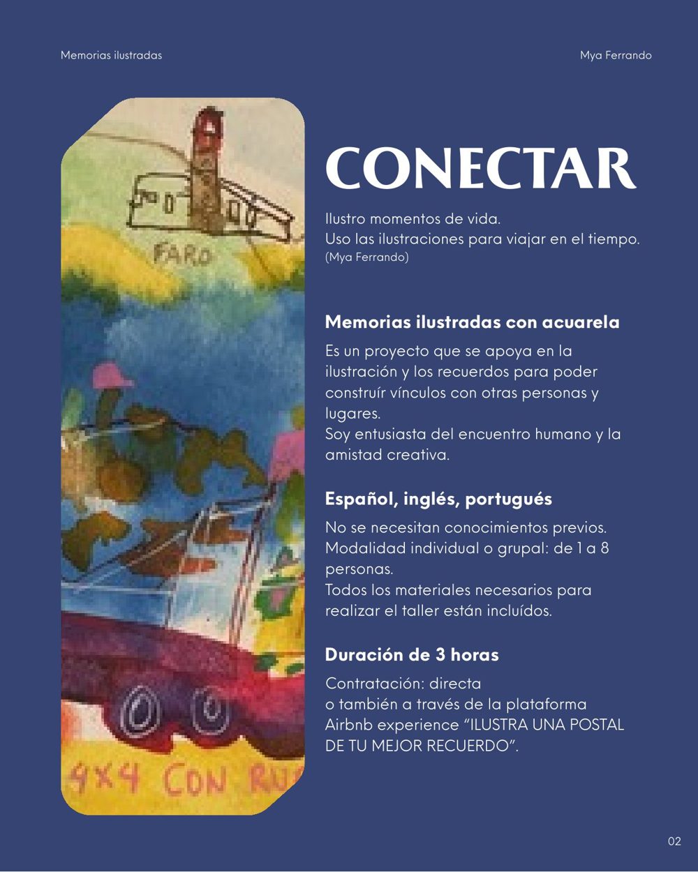 Presentación Memorias ilustradas para visitantes y residentes, página 3 de 8.