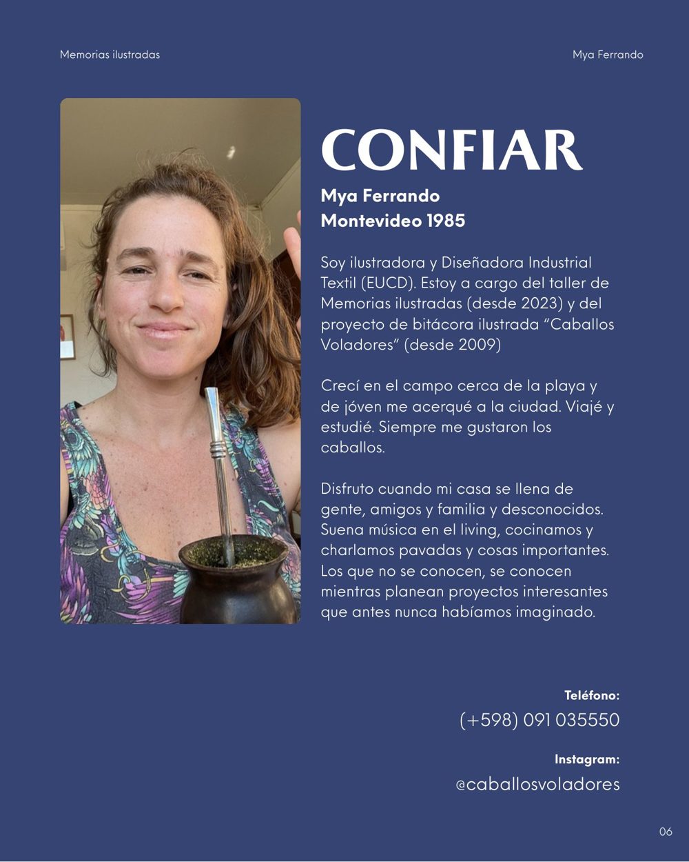 Presentación Memorias ilustradas para visitantes y residentes, página 7 de 8.